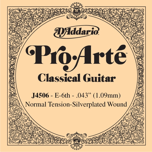 D Addario J4506 Silver Wound Classical Guitar Single String