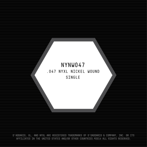 D'Addario NYXL Nickel Wound Electric Guitar String - 47