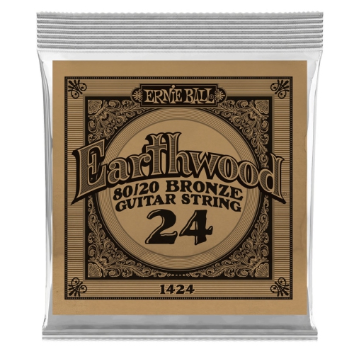 Ernie Ball PO1424 Earthwood 80/20 Bronze Acoustic Guitar String - .024