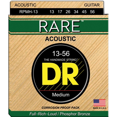 Rare Acoustic Guitar Strings, Medium (13-56)