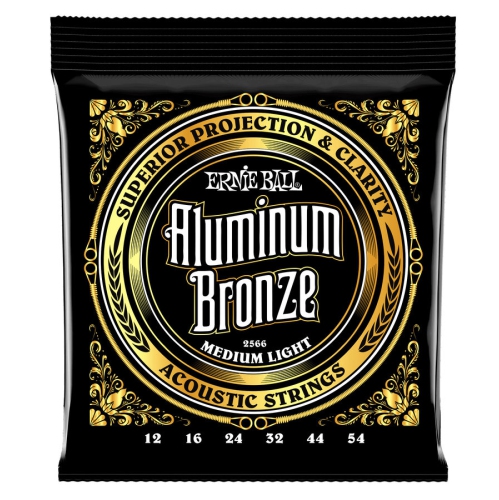 Ernie Ball P02566 Aluminum Bronze Acoustic Guitar Strings - Medium Light