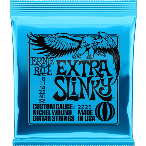Ernie Ball Extra Slinky Nickel Wound Electric Guitar Strings - 8-38