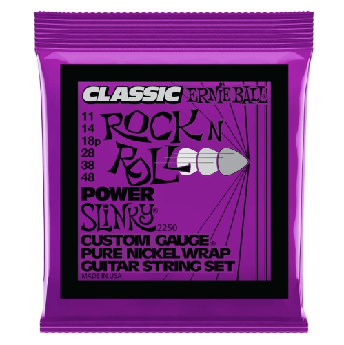 Ernie Ball PO2250 Power Slinky Classic Rock n Roll Electric Guitar Strings