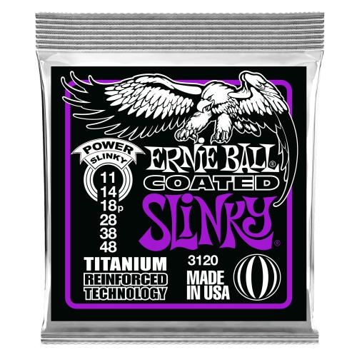 Ernie Ball PO3120 Power Slinky RPS Coated Titanium Electric Guitar Strings
