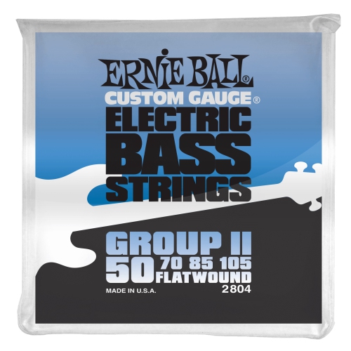 Ernie Ball PO2804 Flatwound Group II Electric Bass Guitar Strings