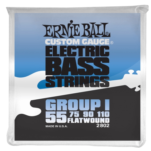 Ernie Ball PO2802 Flatwound Group I Electric Bass Guitar Strings