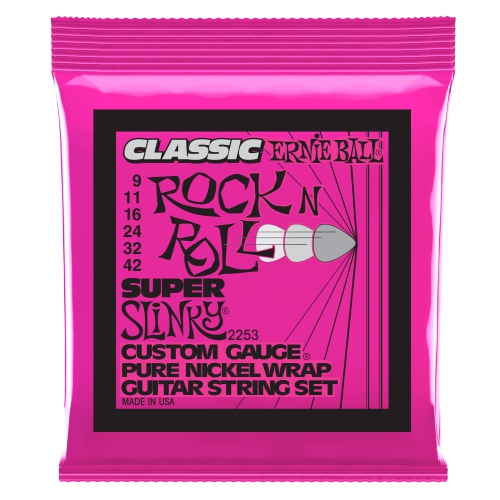 Ernie Ball PO2253 Super Slinky Classic Rock n Roll Electric Guitar