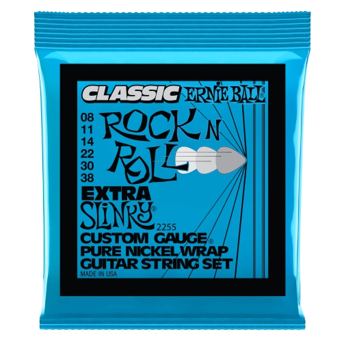 Ernie Ball PO2255 Extra Slinky Classic Rock n Roll Electric Guitar Strings