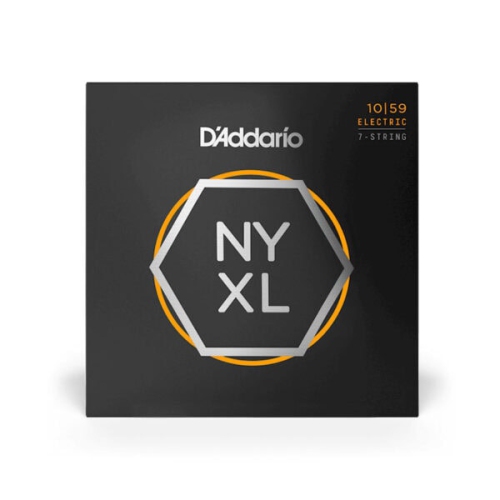 D'ADDARIO  Nyxl1059 Nickel Wound 7 String Electric Guitar Strings - Regular Light - 10-59