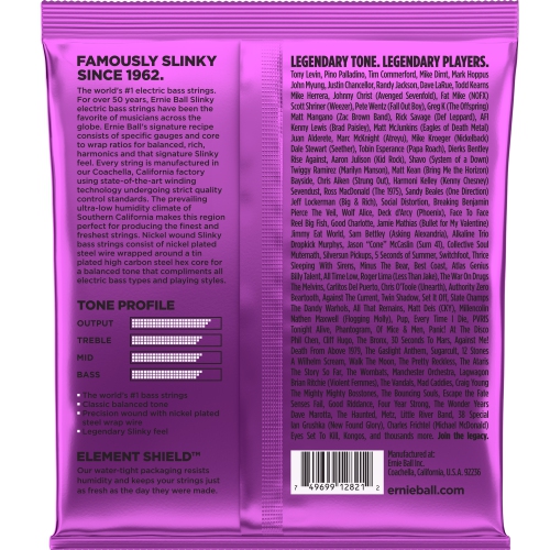 Ernie Ball Power Slinky 5-String Nickel Wound Electric Bass Guitar Strings - 50-135 Gauge