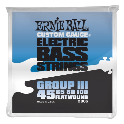 Ernie Ball PO2806 Flatwound Group III Electric Bass Guitar Strings