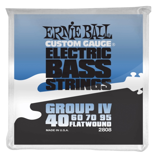 Ernie Ball PO2808 Flatwound Group IV Electric Bass Guitar Strings