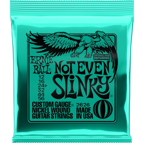 Ernie Ball Not Even Slinky Nickel Wound Electric Guitar Strings - 12-56 Gauge