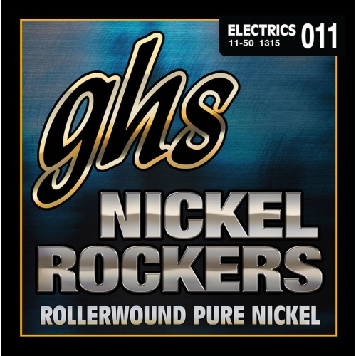 GHS Rollerwound Pure Nickel Electric Guitar Strings - Light, 11-50