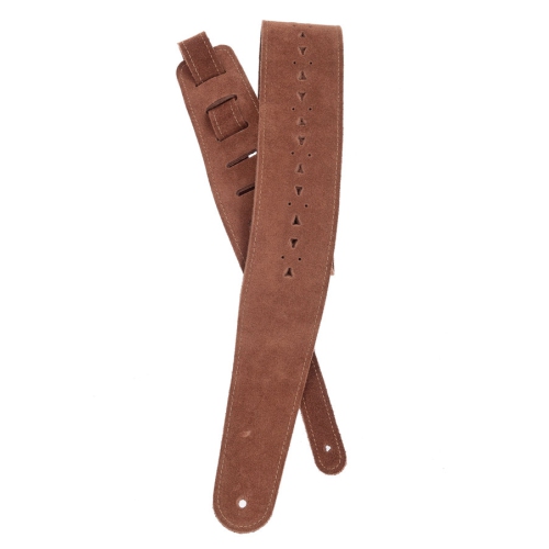 Planet Waves 25PRF05 Vented Leather Guitar Strap - Honey Suede Apache
