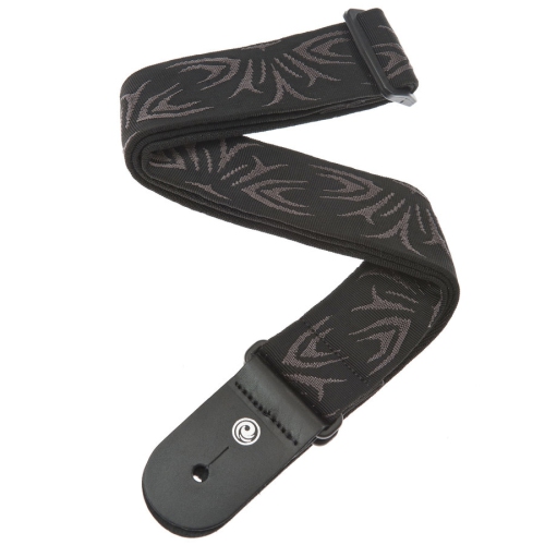 Planet Waves 50F078 Woven Guitar Strap - Black/Gray Tattoo