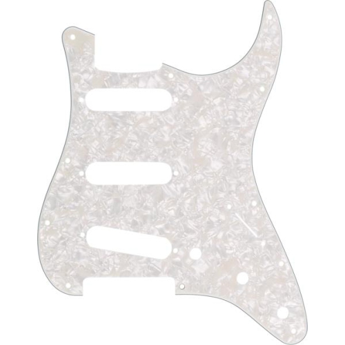 Fender 11-Hole Mount S/S/S Stratocaster Pickguard - 4-Ply, Aged White Pearl