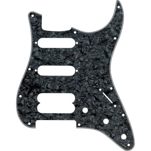 Fender 11-Hole Mount H/S/S Stratocaster Pickguard - 4-Ply, Black Pearl