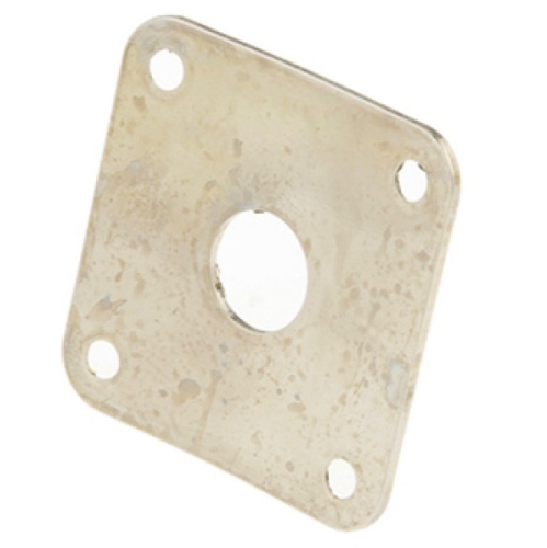 Image 1 of 1.. Gibson Metal Jack Plate - Nickel Metal