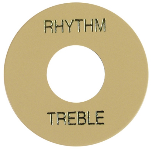 GIBSON  Toggle Switch Washer - Creme With Letters In Gold