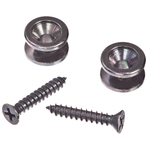 Planet Waves PWEP102 Solid Brass End Pins in Black - Pair