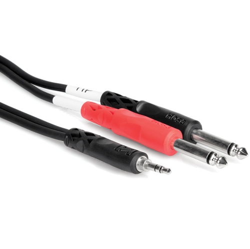 Hosa Stereo Breakout Cable - 3.5mm TRS to Dual 1/4