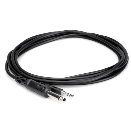 Hosa Mono Interconnect Cable - 1/4 TS to 3.5mm TRS, 10'