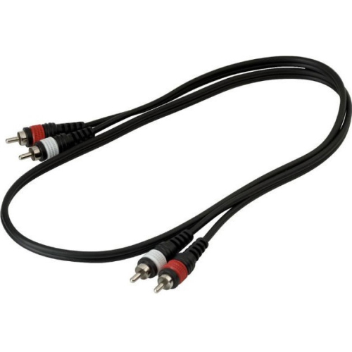 RockCable RCA Patch Cable - 2x RCA Male / 2x RCA Male, 1m