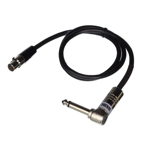 Shure WA304 Right-Angle Instrument Cable for Shure Wireless - 2ft