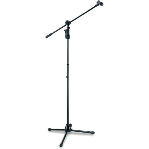 HERCULES STANDS  Hercules Ez Grip Tripod Microphone Stand With 2-In-1 Boom And Mic Clip