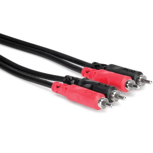 Hosa Stereo Interconnect Cable - Dual RCA to Dual RCA, 1m