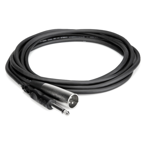 Hosa Unbalanced Interconnect Cable - 1/4 TS to XLR3M, 5'