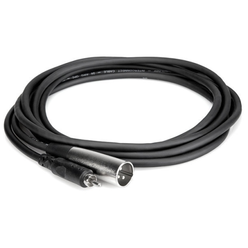 Hosa Unbalanced Interconnect Cable - RCA to XLR3M, 10'