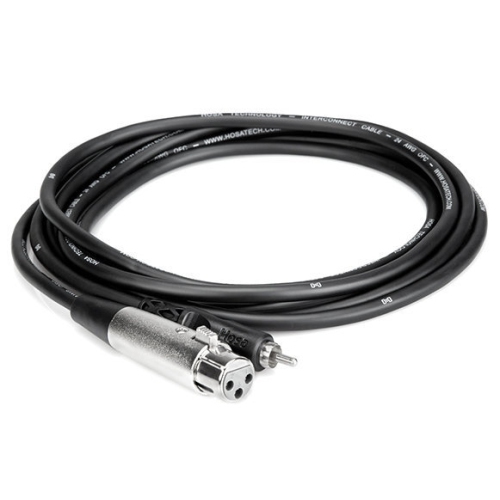 Hosa Unbalanced Interconnect Cable - XLR3F to RCA, 10'