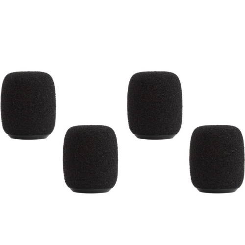 Shure RK183WS Foam Windscreen - Black, 4 Pack