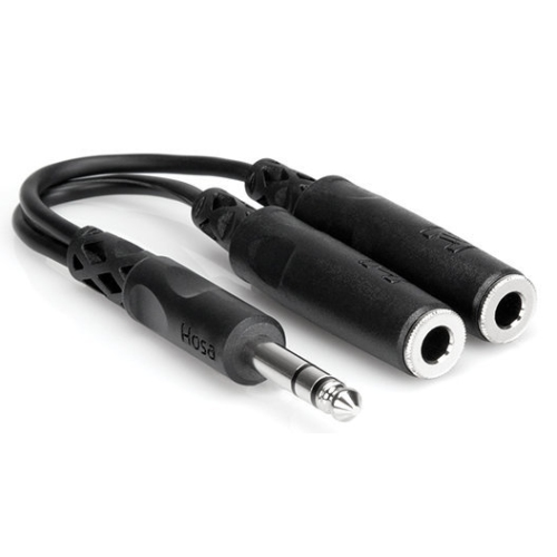 Hosa Y Cable - 1/4 TRS to Dual 1/4 TRSF