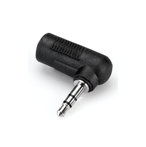 Hosa Right-Angle Adaptor - 3.5mm TRS to 3.5mm TRS