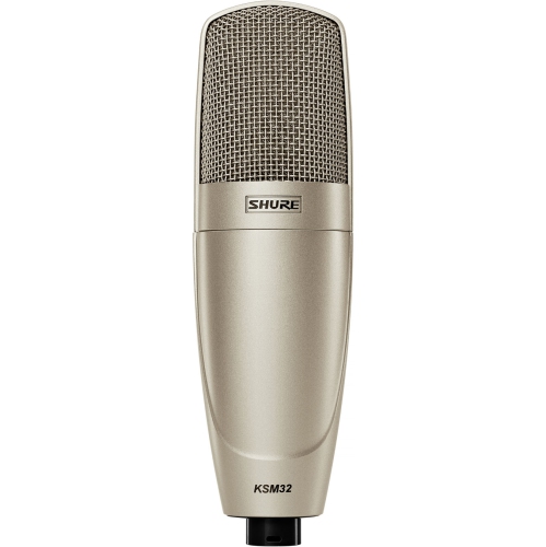 Microphone à condensateur cardioïde latéral KSM32 de Shure - Champagne