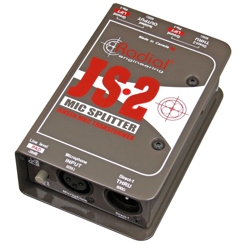 Radial JS2 Microphone Splitter