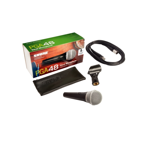 Shure PGA48 Cardioid Dynamic Vocal Microphone with XLR Cable