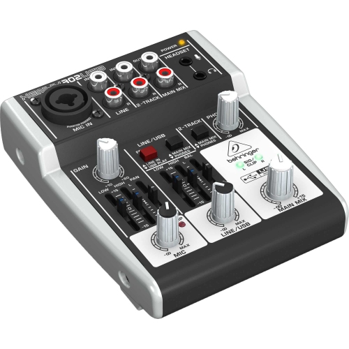 Behringer Premium 5-Input Mixer with XENYX Mic Preamp and USB/Audio Interface