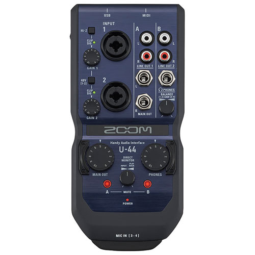 Zoom U-44 4-In/4-Out Portable Audio Interface
