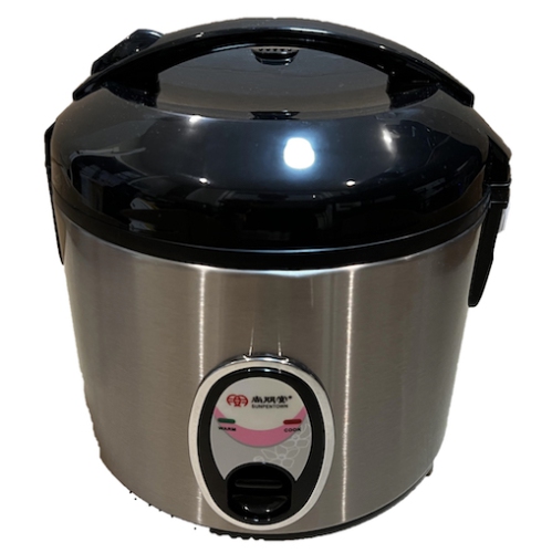 Sunpentown 3-Cup Stainless Steel Rice Cooker