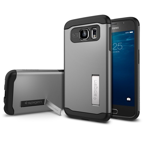 Spigen Slim Armor Case for Samsung Galaxy S6 - Gunmetal