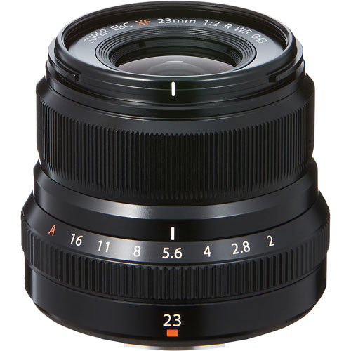 Fujifilm Fujinon XF 23mm f/2-16 R WR Lens - Black