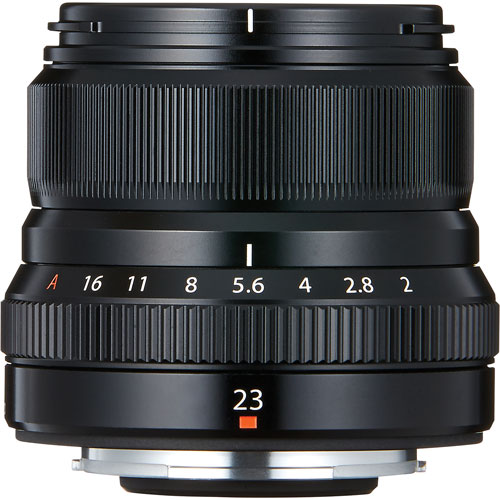 Fujifilm Fujinon XF 23mm f/2-16 R WR Lens - Black