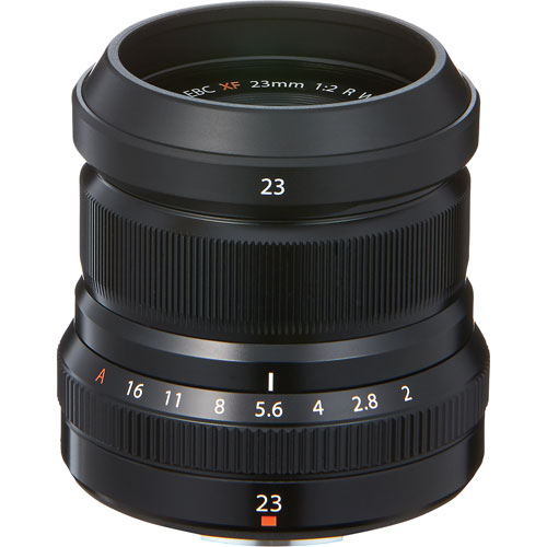 Fujifilm Fujinon XF 23mm f/2-16 R WR Lens - Black