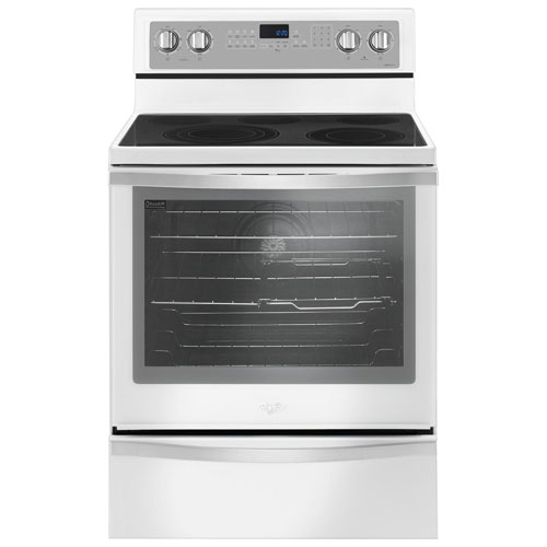 Whirlpool 30" 6.4 Cu. Ft. True Convection 5-Element Electric Range - White Ice