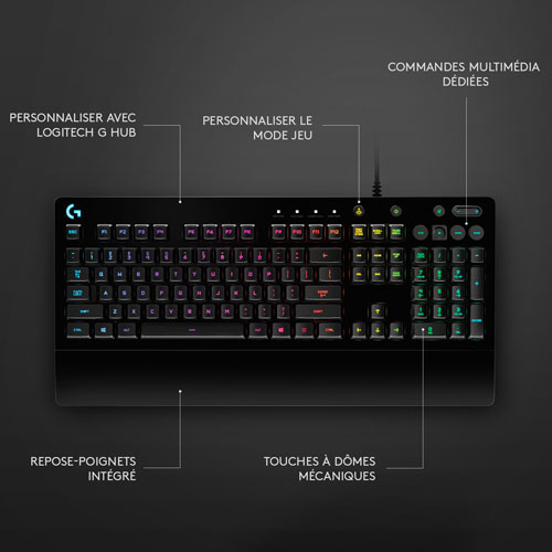 Clavier de jeu USB G213 Prodigy de Logitech