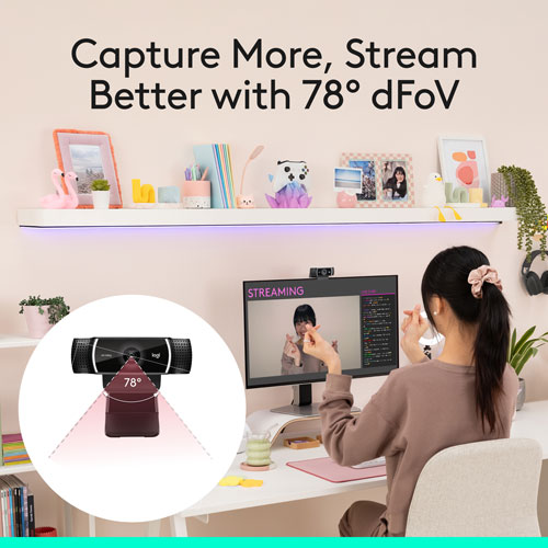 Logitech C922 Pro Stream 1080p HD Streaming & Gaming Webcam